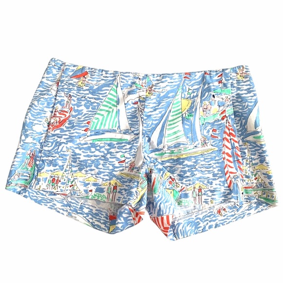 Lilly Pulitzer Get Nauti Regatta Style Flat Shorts - Picture 1 of 8